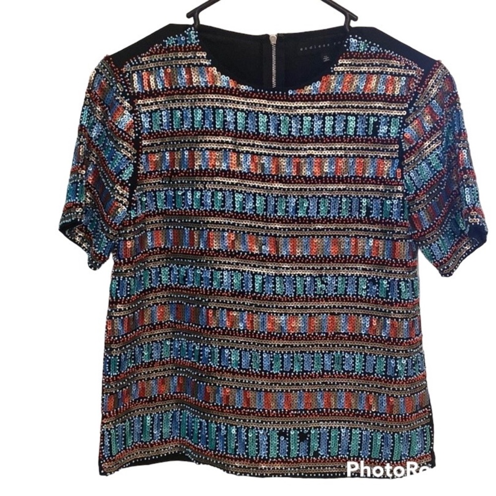Sequence endless rose blouse